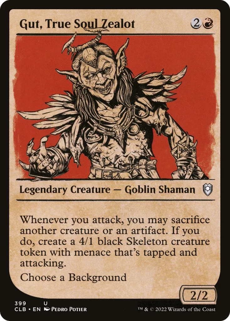 Gut, True Soul Zealot · Commander Legends: Battle for Baldur's Gate