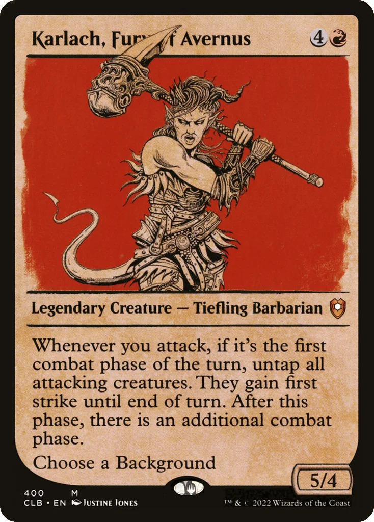 Karlach, Fury of Avernus · Commander Legends: Battle for Baldur's Gate