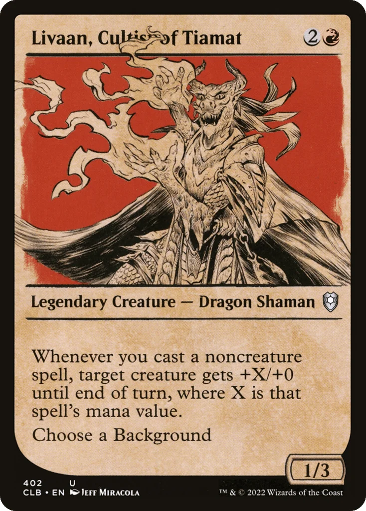Livaan, Cultist of Tiamat · Commander Legends: Battle for Baldur's Gate