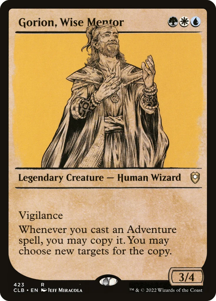 Gorion, Wise Mentor · Commander Legends: Battle for Baldur's Gate
