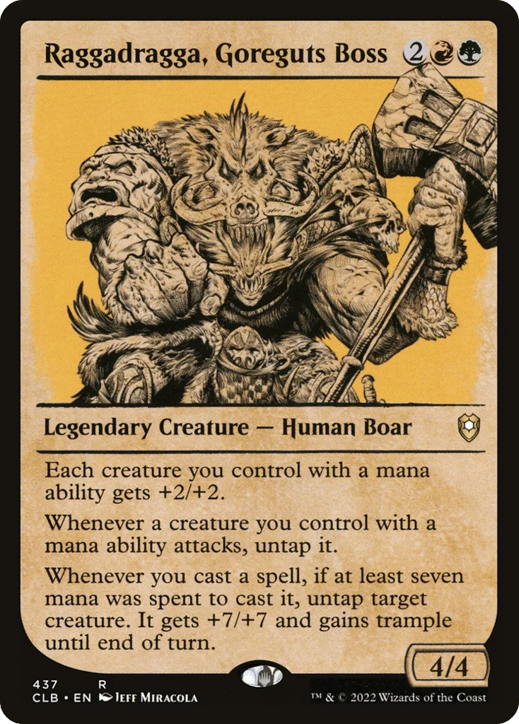 Raggadragga, Goreguts Boss · Commander Legends: Battle for Baldur's Gate