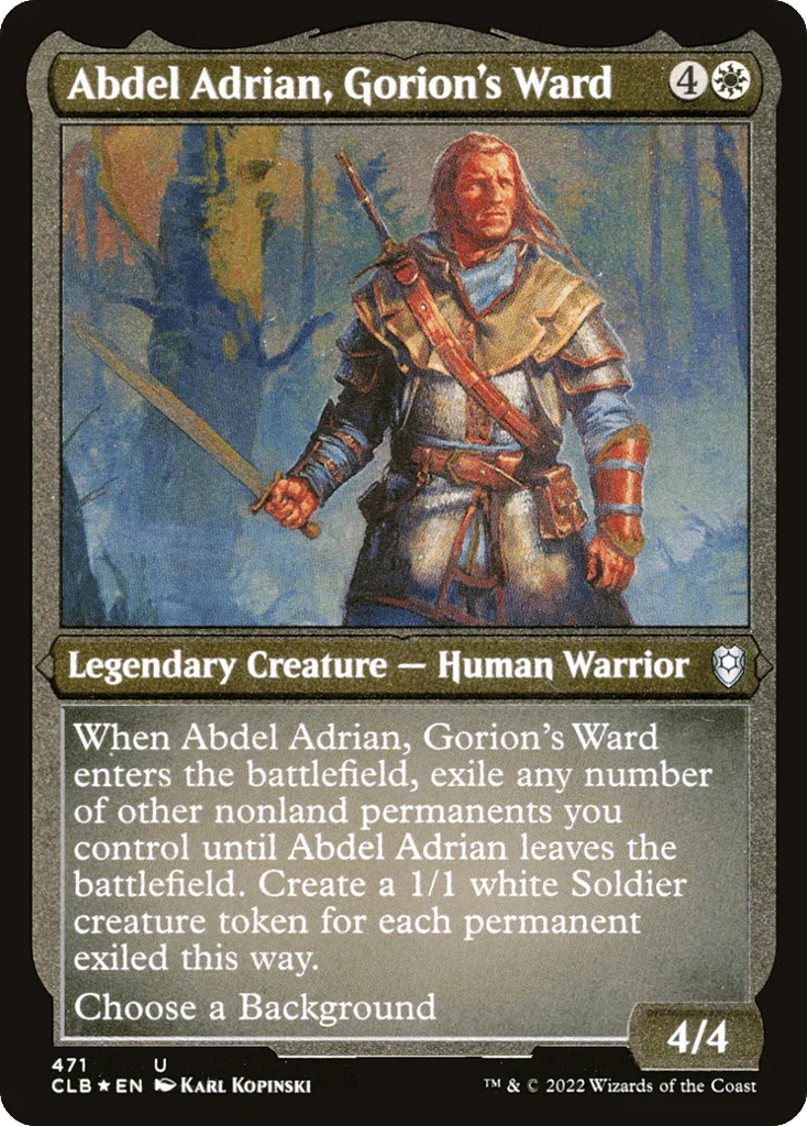 Abdel Adrian, Gorion's Ward · Commander Legends: Battle for Baldur's Gate