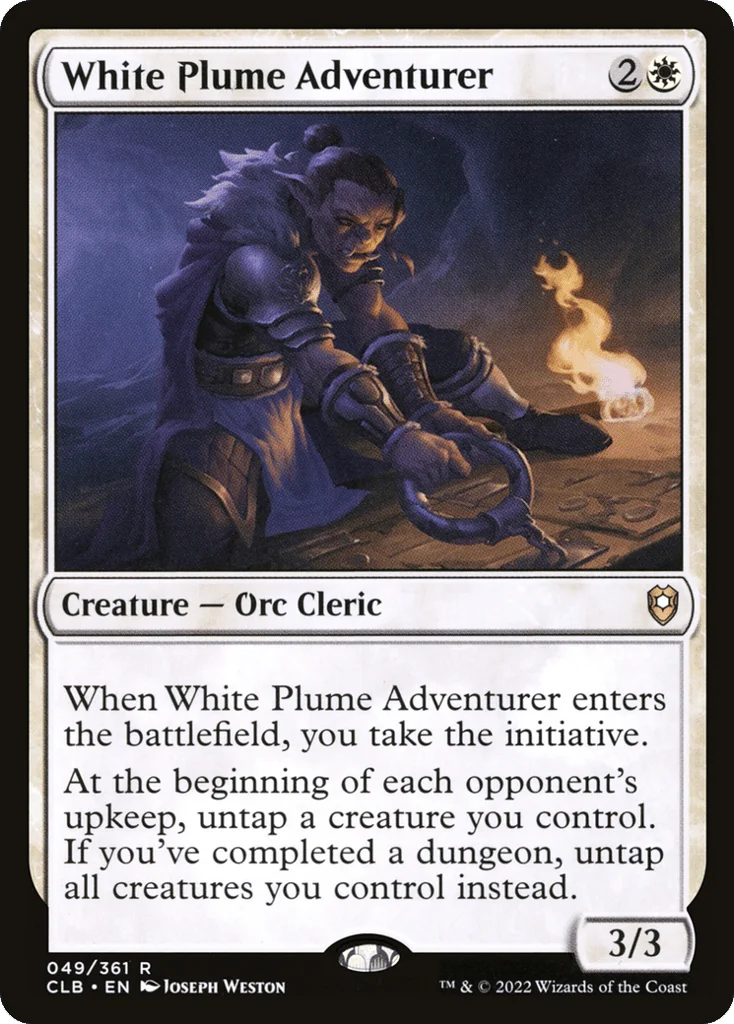 White Plume Adventurer · Commander Legends: Battle for Baldur's Gate