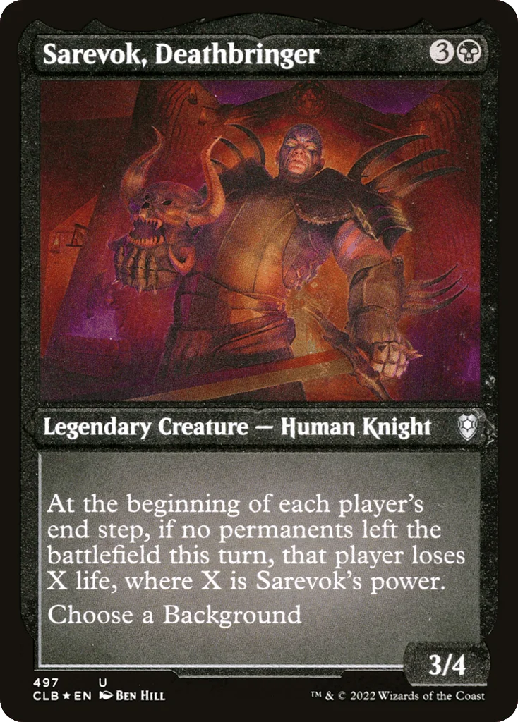 Sarevok, Deathbringer · Commander Legends: Battle for Baldur's Gate