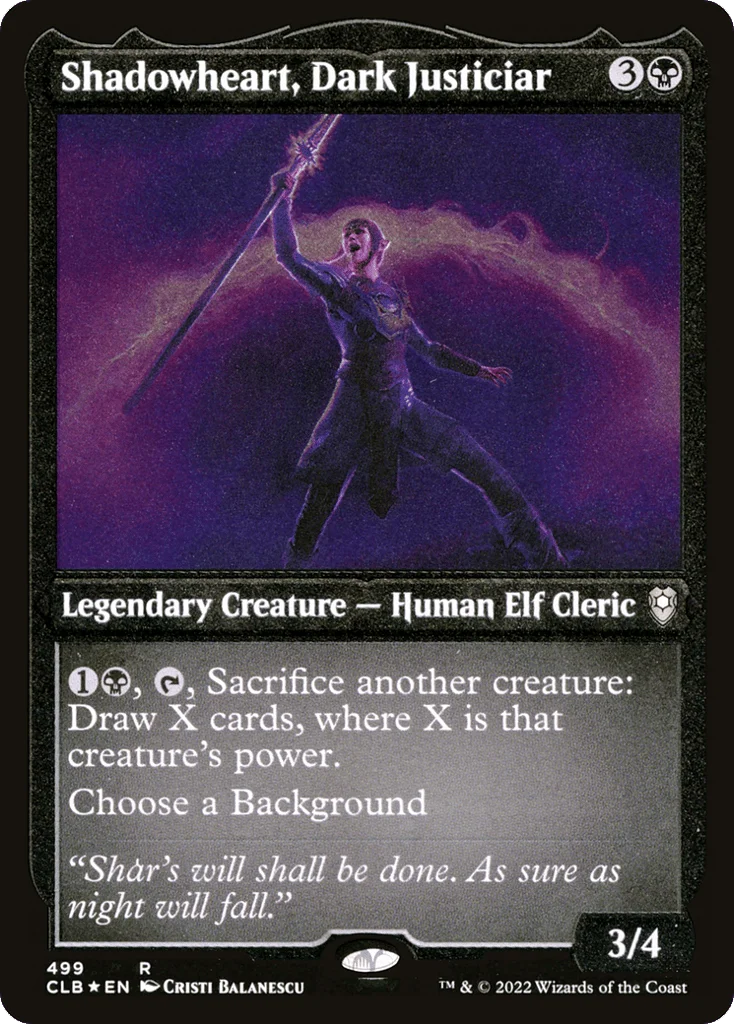 Shadowheart, Dark Justiciar · Commander Legends: Battle for Baldur's Gate