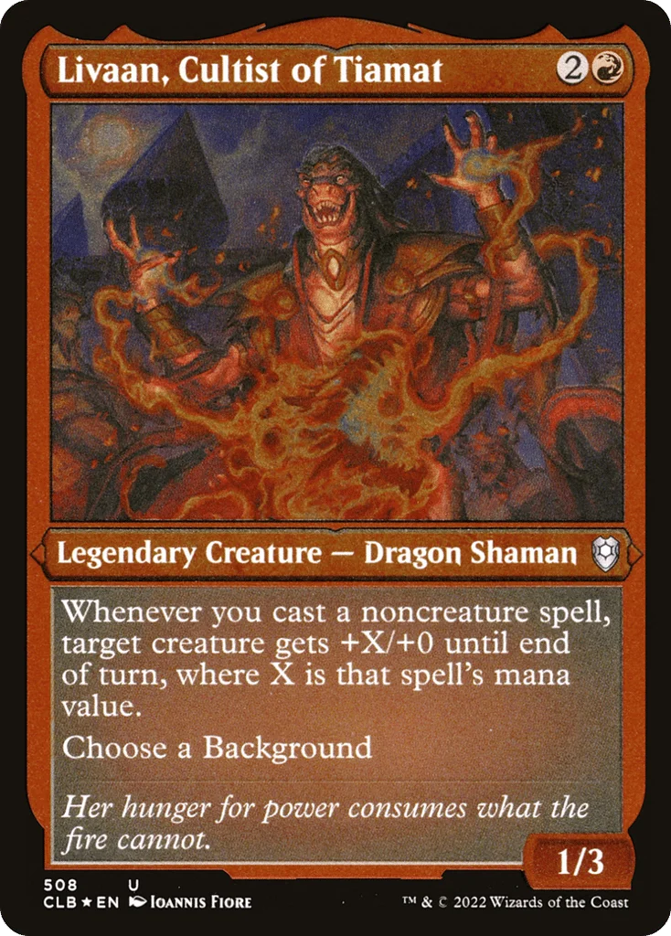Livaan, Cultist of Tiamat · Commander Legends: Battle for Baldur's Gate