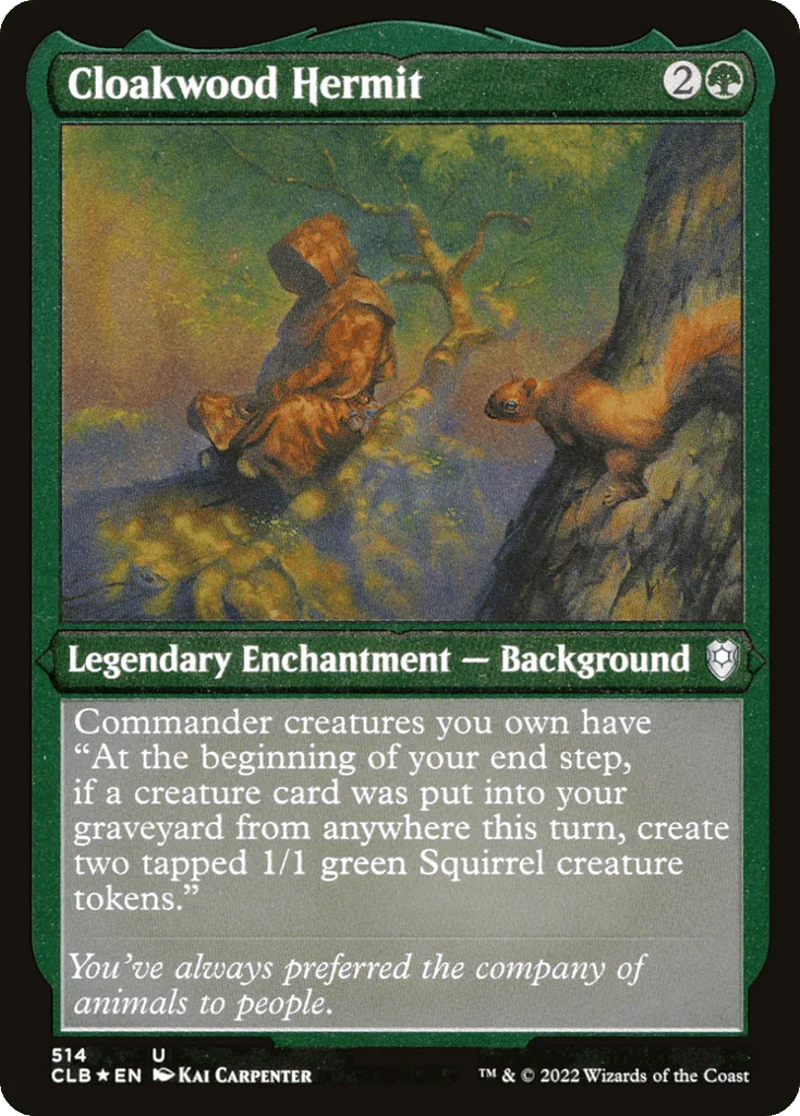 Cloakwood Hermit · Commander Legends: Battle for Baldur's Gate