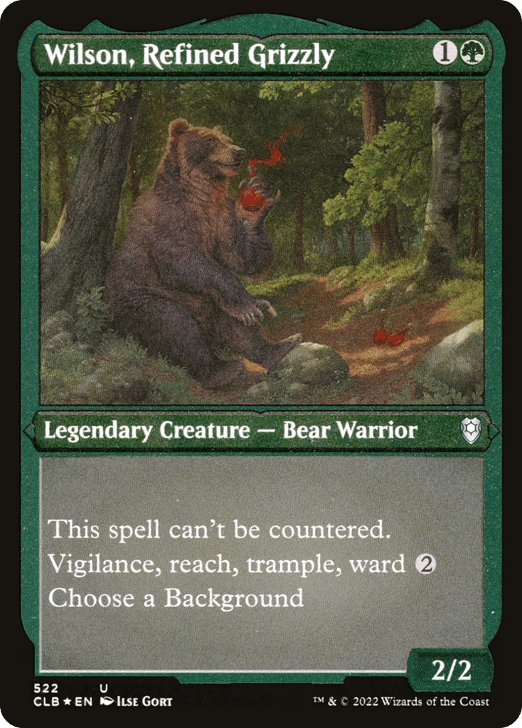 Wilson, Refined Grizzly · Commander Legends: Battle for Baldur's Gate