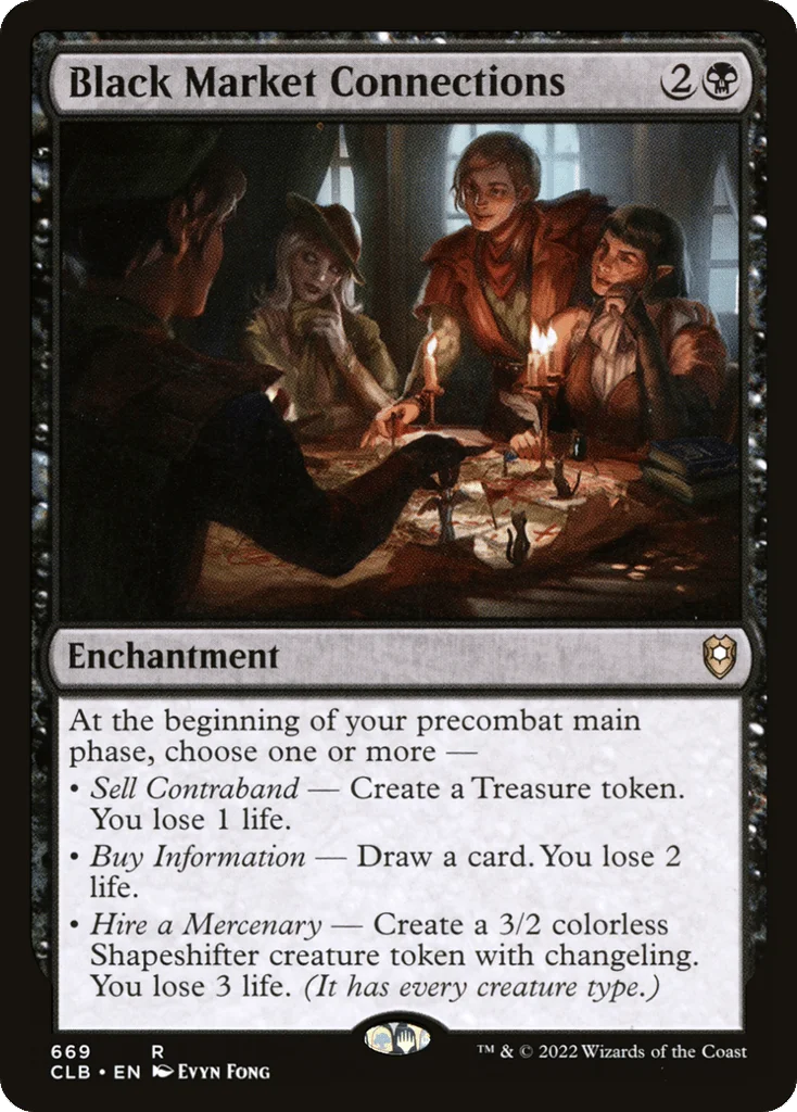 Black Market Connections · Commander Legends: Battle for Baldur's Gate