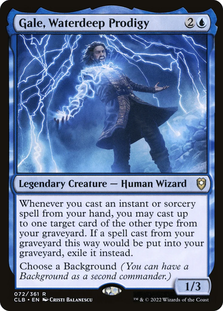 Gale, Waterdeep Prodigy · Commander Legends: Battle for Baldur's Gate