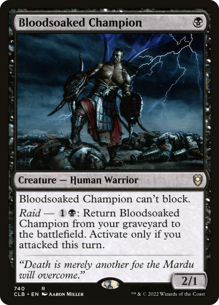 Bloodsoaked Champion · Commander Legends: Battle for Baldur's Gate