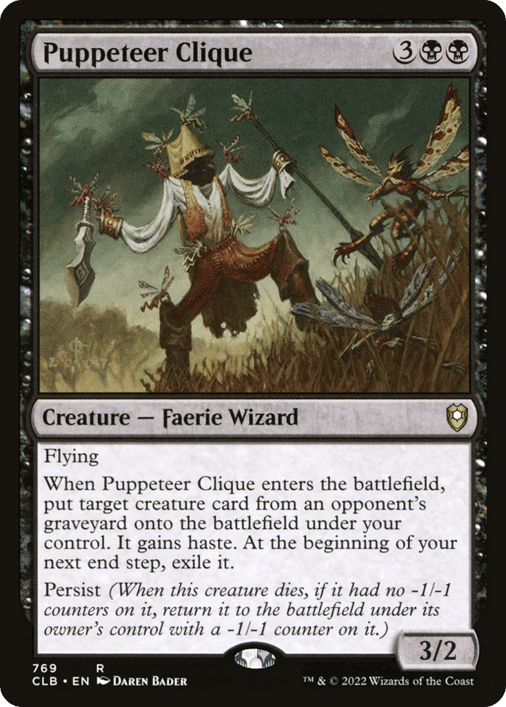 Puppeteer Clique · Commander Legends: Battle for Baldur's Gate
