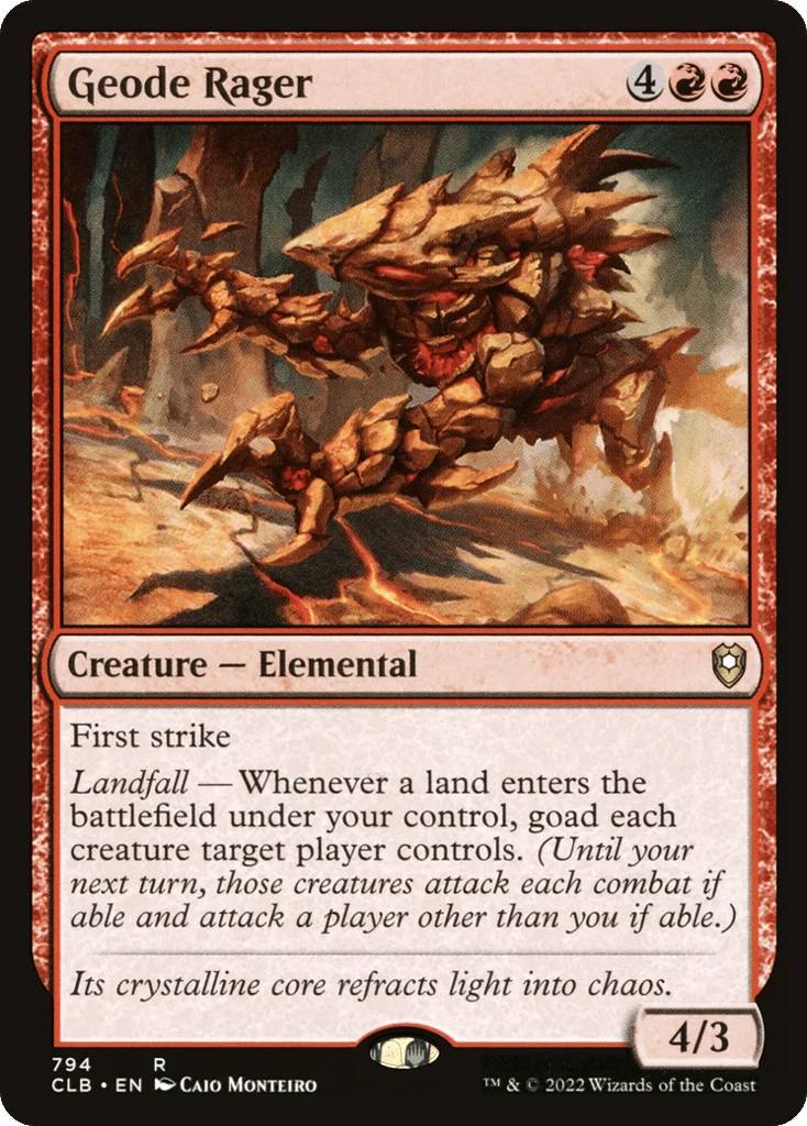 Geode Rager · Commander Legends: Battle for Baldur's Gate