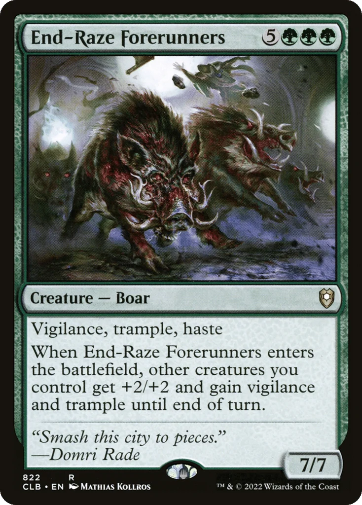 End-Raze Forerunners · Commander Legends: Battle for Baldur's Gate