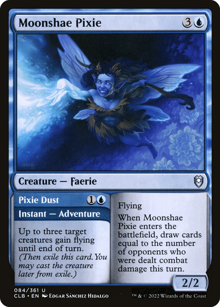 Moonshae Pixie // Pixie Dust · Commander Legends: Battle for Baldur's Gate