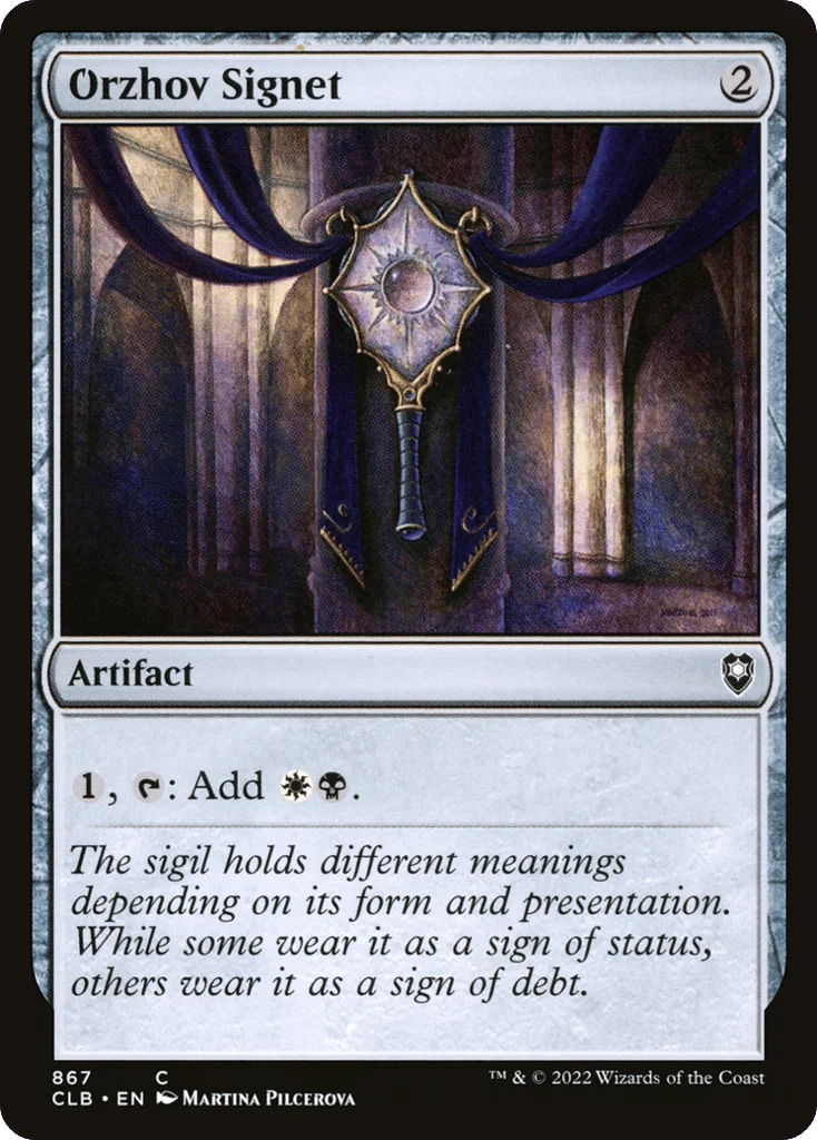 Orzhov Signet · Commander Legends: Battle for Baldur's Gate