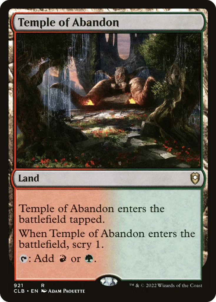 Temple of Abandon · Commander Legends: Battle for Baldur's Gate