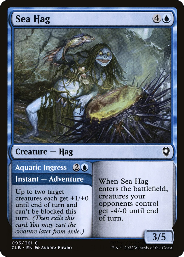 Sea Hag // Aquatic Ingress · Commander Legends: Battle for Baldur's Gate
