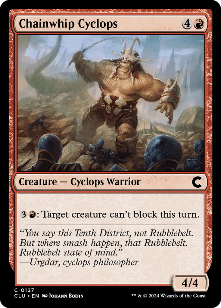 Chainwhip Cyclops · Ravnica: Clue Edition