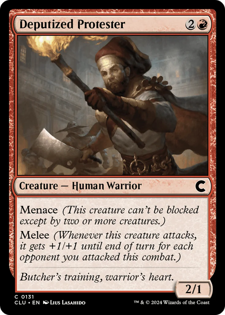 Deputized Protester · Ravnica: Clue Edition