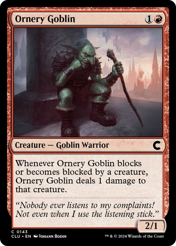 Ornery Goblin · Ravnica: Clue Edition