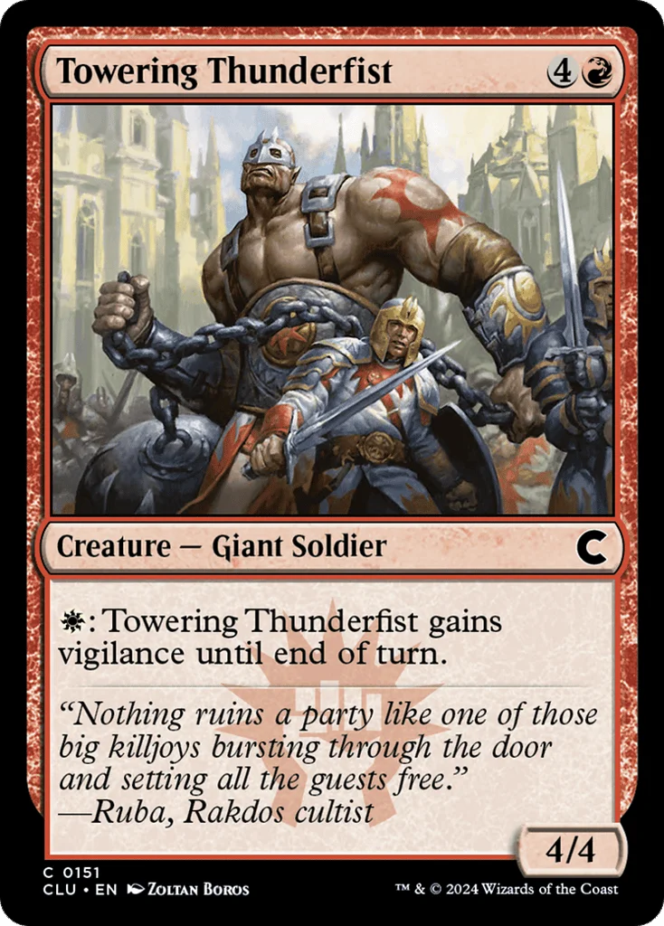 Towering Thunderfist · Ravnica: Clue Edition