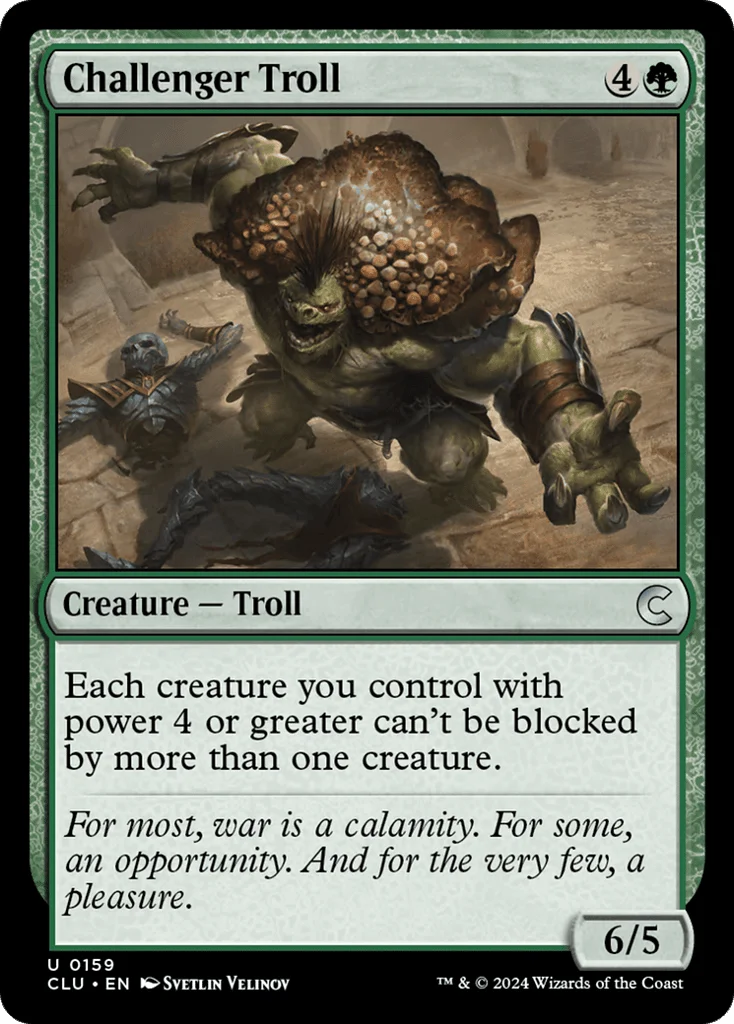 Challenger Troll · Ravnica: Clue Edition