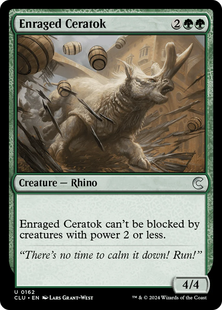 Enraged Ceratok · Ravnica: Clue Edition