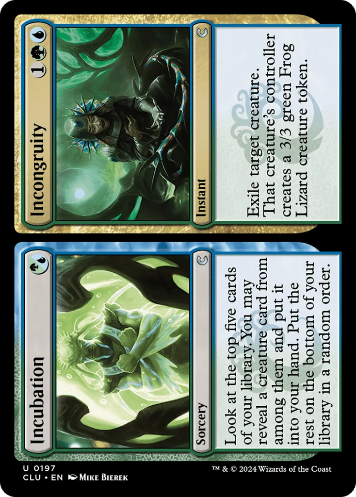 Incubation // Incongruity · Ravnica: Clue Edition