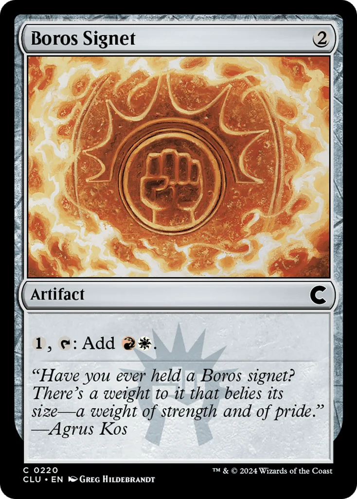 Boros Signet · Ravnica: Clue Edition