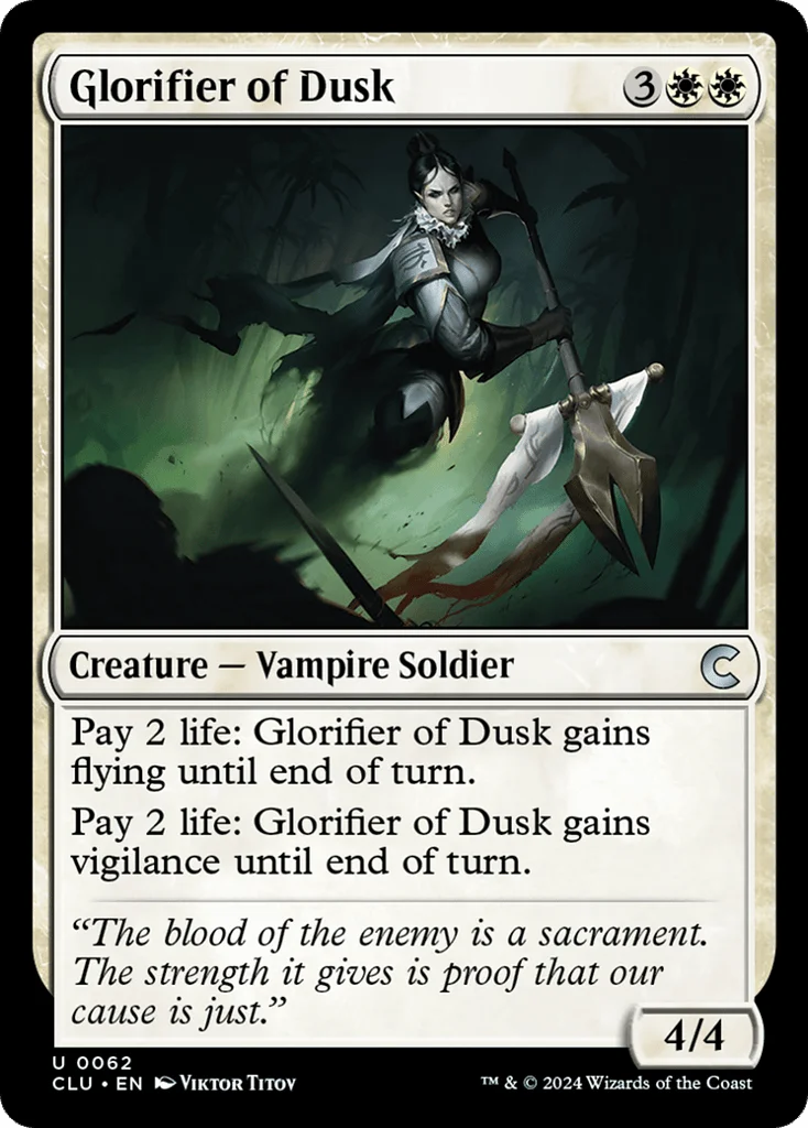 Glorifier of Dusk · Ravnica: Clue Edition
