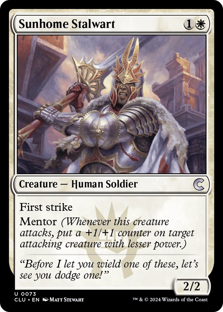 Sunhome Stalwart · Ravnica: Clue Edition