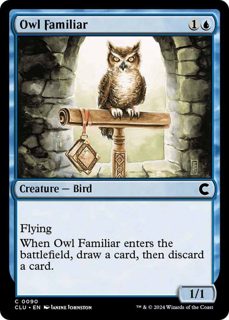 Owl Familiar · Ravnica: Clue Edition