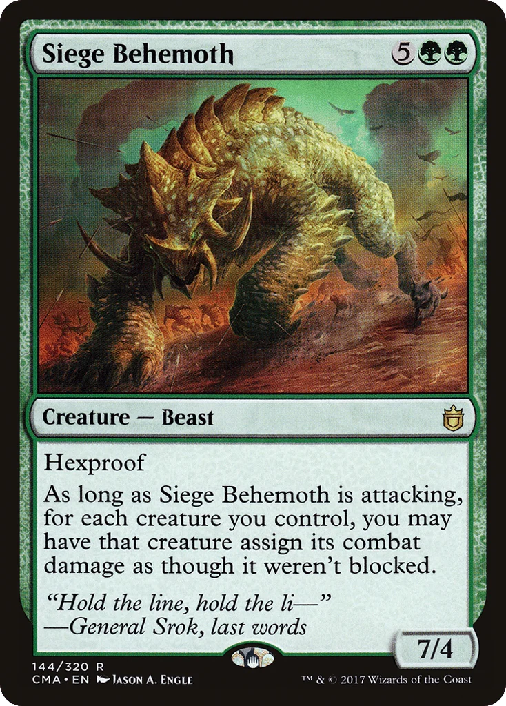 Siege Behemoth · Commander Anthology
