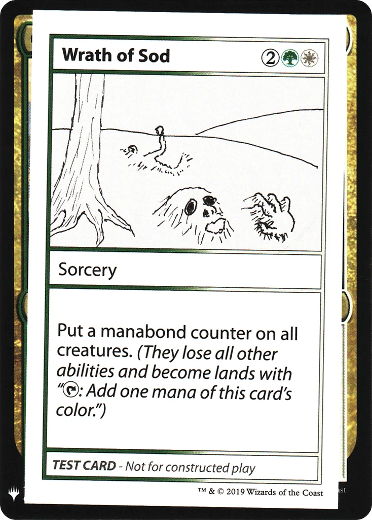 Wrath of Sod · Mystery Booster Playtest Cards 2019