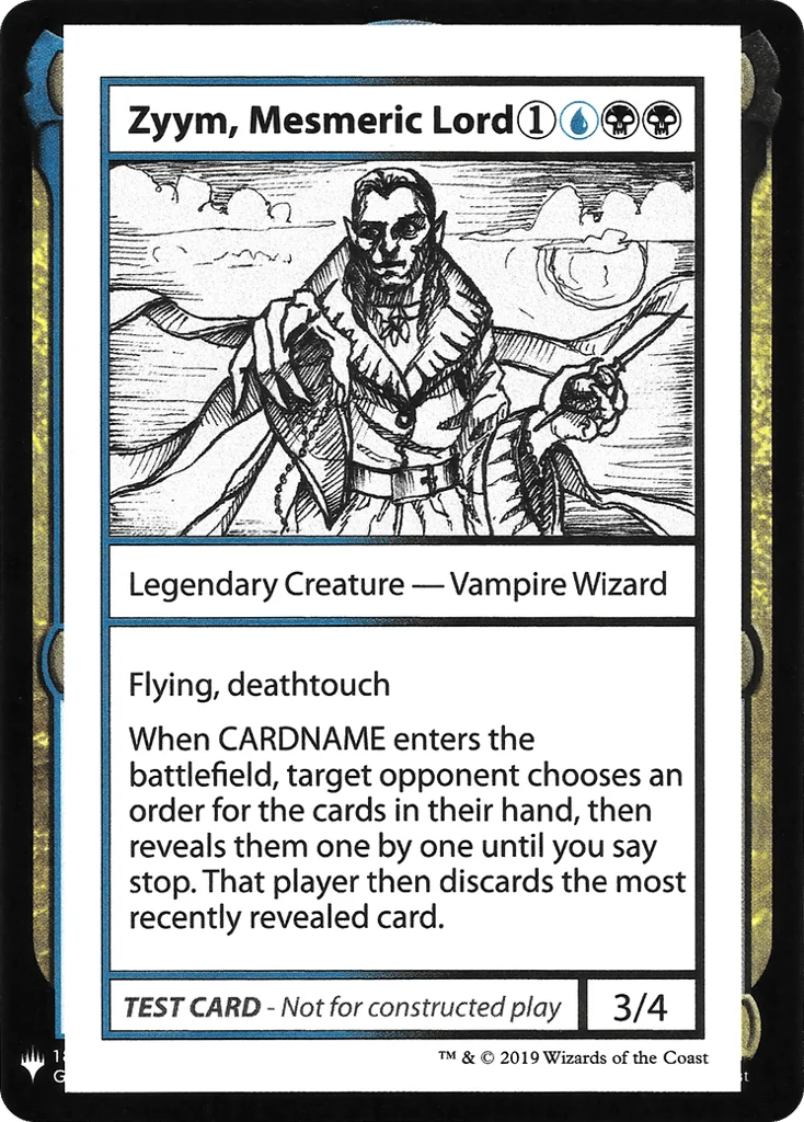 Zyym, Mesmeric Lord · Mystery Booster Playtest Cards 2019