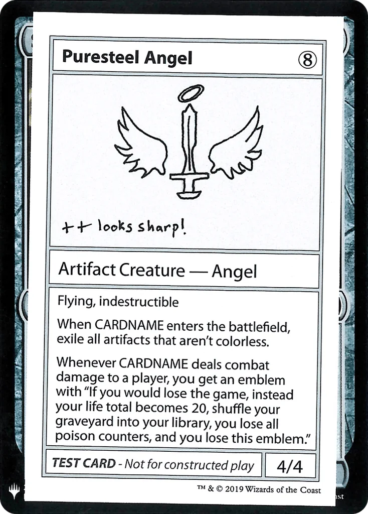 Puresteel Angel · Mystery Booster Playtest Cards 2019