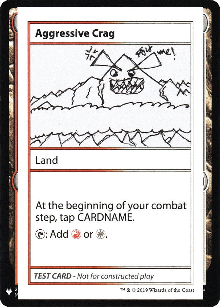 Aggressive Crag · Mystery Booster Playtest Cards 2019