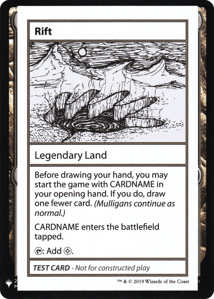 Rift · Mystery Booster Playtest Cards 2019