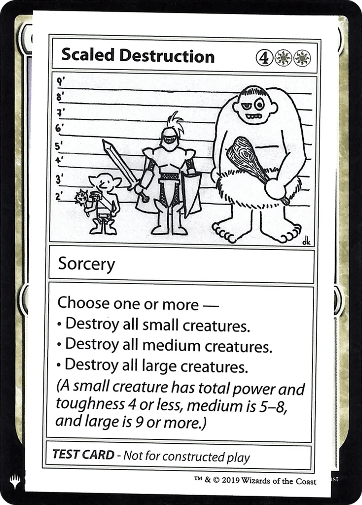 Scaled Destruction · Mystery Booster Playtest Cards 2019
