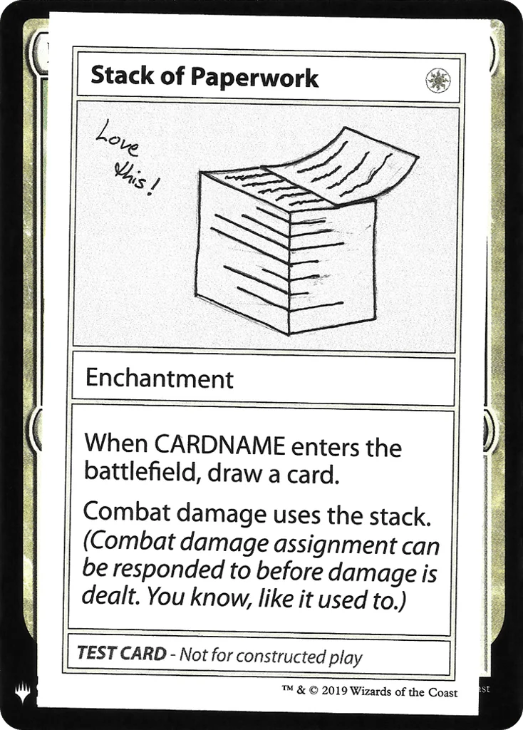 Stack of Paperwork · Mystery Booster Playtest Cards 2019