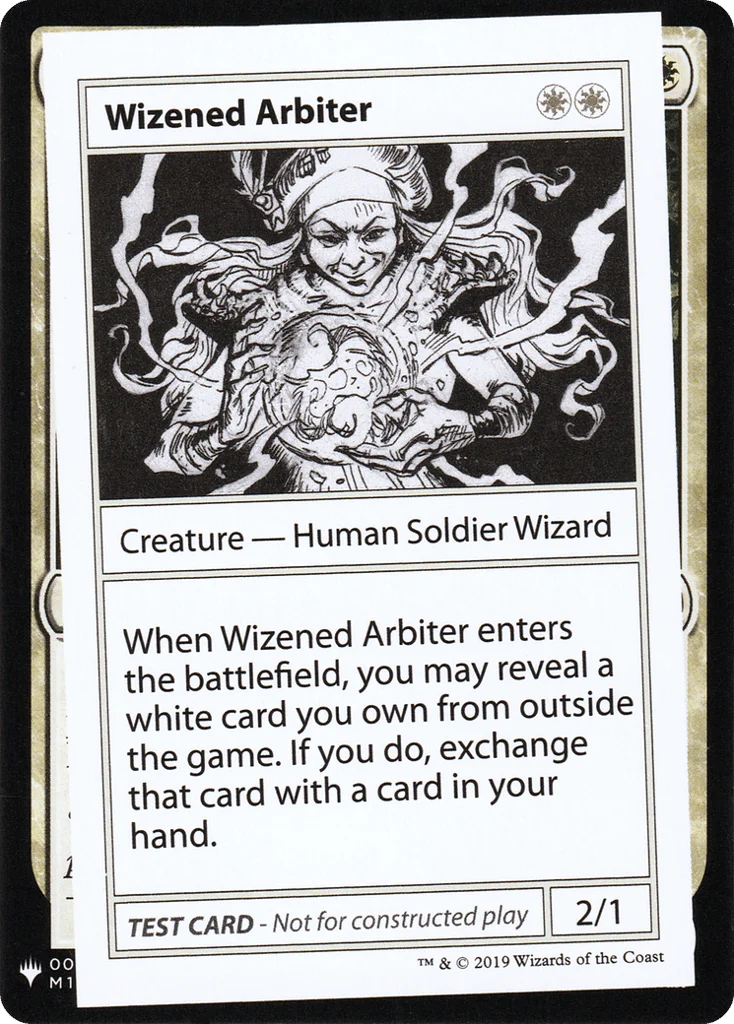 Wizened Arbiter · Mystery Booster Playtest Cards 2019