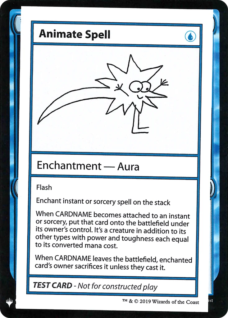 Animate Spell · Mystery Booster Playtest Cards 2019