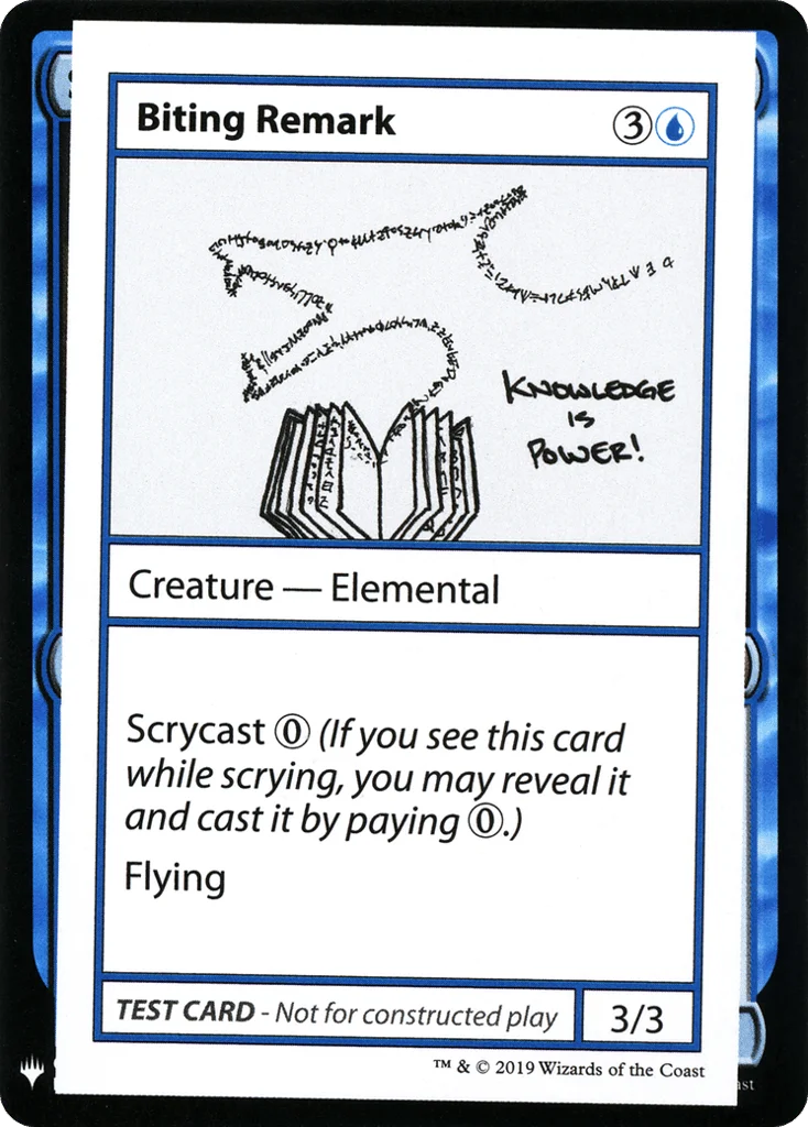 Biting Remark · Mystery Booster Playtest Cards 2019