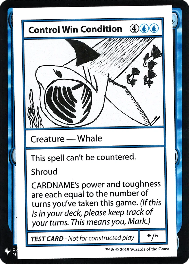Control Win Condition · Mystery Booster Playtest Cards 2019