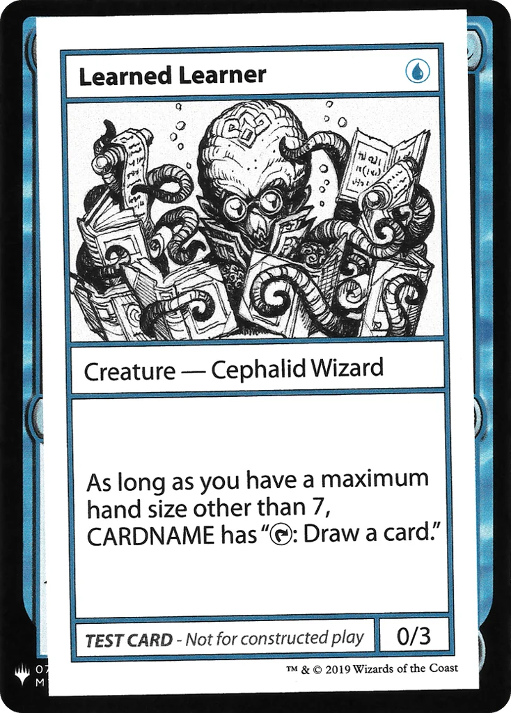 Learned Learner · Mystery Booster Playtest Cards 2019