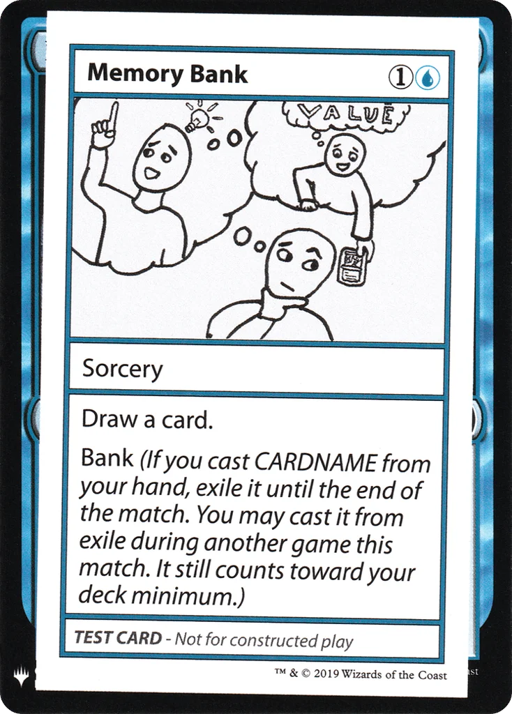 Memory Bank · Mystery Booster Playtest Cards 2019