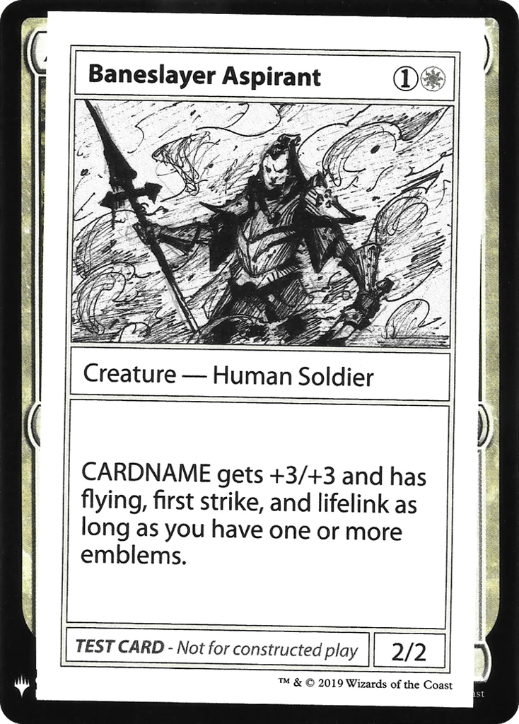 Baneslayer Aspirant · Mystery Booster Playtest Cards 2019