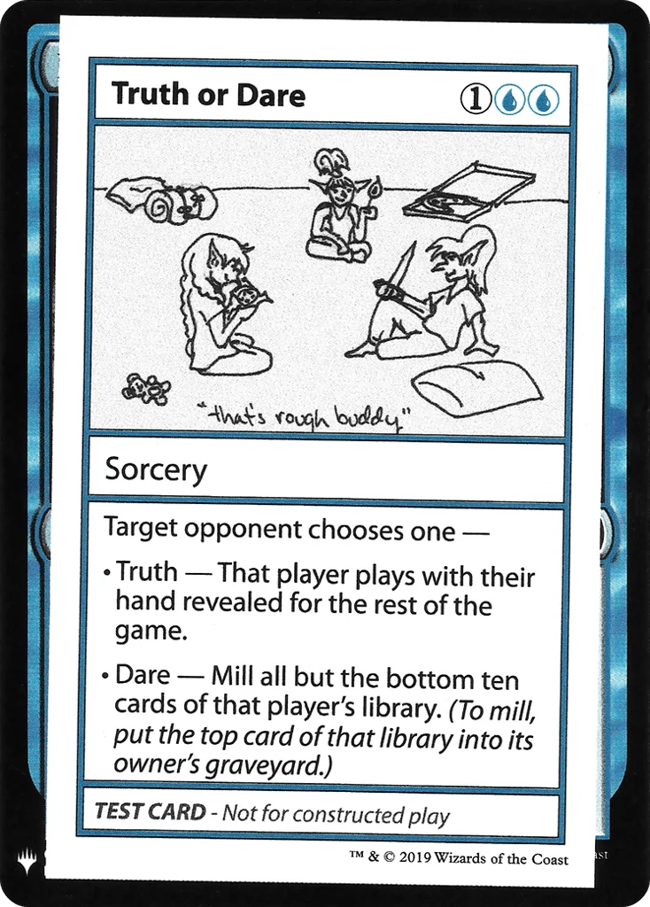 Truth or Dare · Mystery Booster Playtest Cards 2019