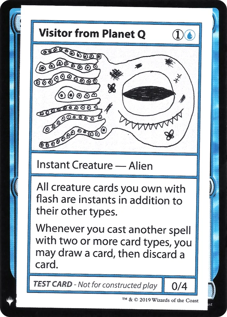 Visitor from Planet Q · Mystery Booster Playtest Cards 2019